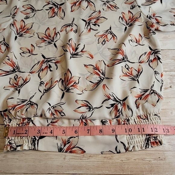 Sienna Sky Smocked Ivory Floral Top | Smocked Top | Sienna Sky Top - Picture 12 of 14